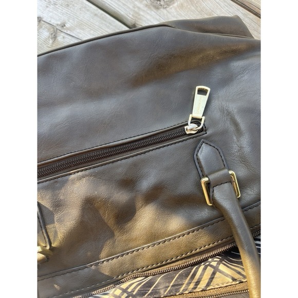 London Fog Benson Dome Green Satchel Purse - Picture 10 of 10